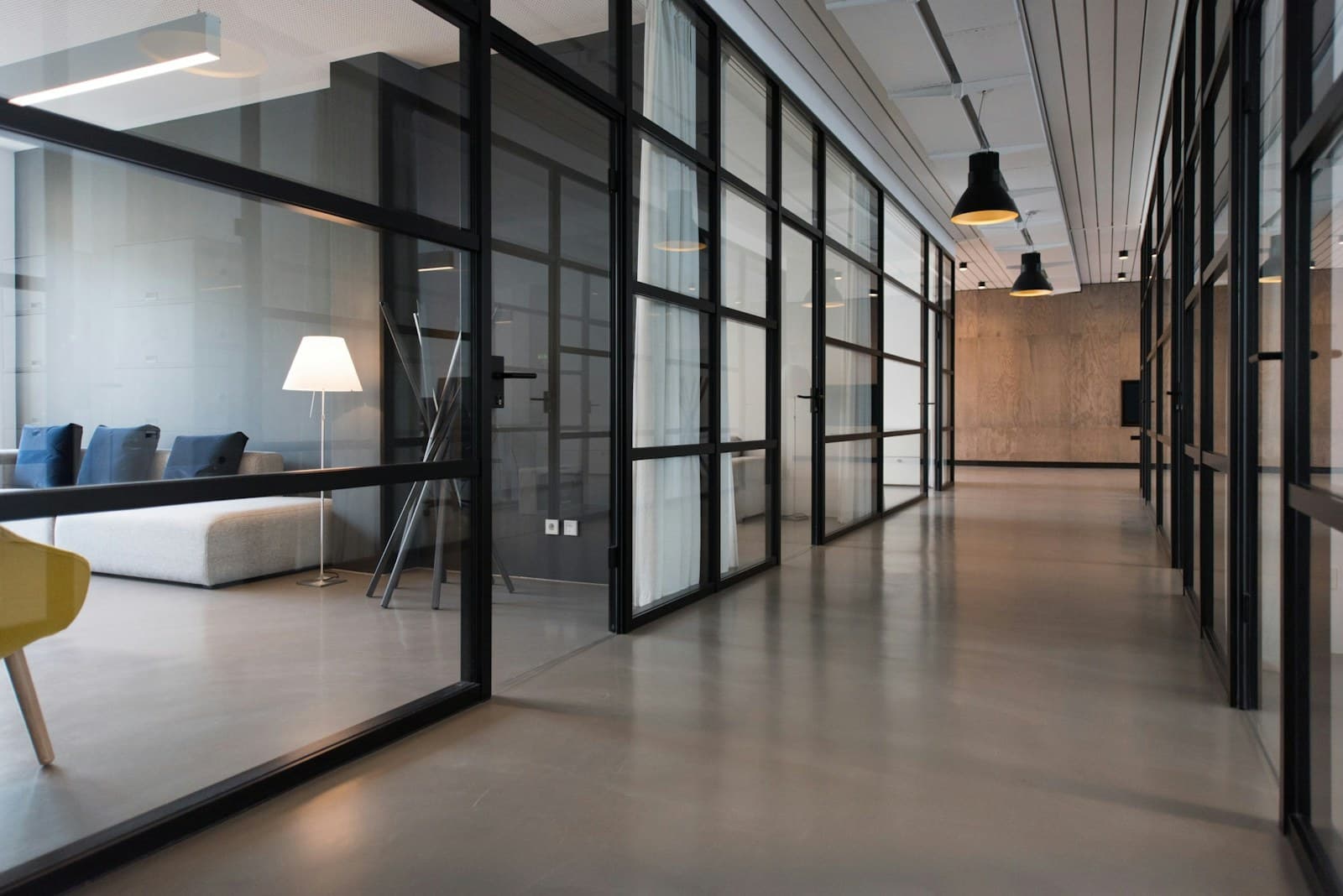 Quiet business interior where a customer decision begins